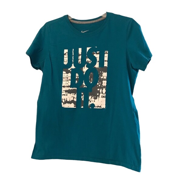 Nike Just Do It Tee XL Slim Fit 100% Cotton Womens EUC - Picture 1 of 5
